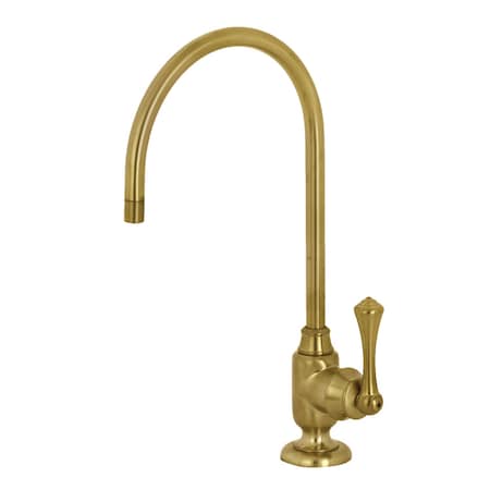 Kingston Brass KS5197BL Vintage Single-Handle Water Filtration Faucet, Brushed Brass KS5197BL
